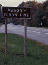 Mason Dixon Line, border of Pennsylvania and Maryland