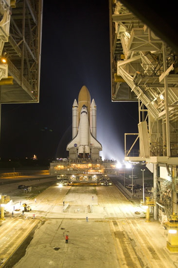 Space Shuttle Atlantis rollout