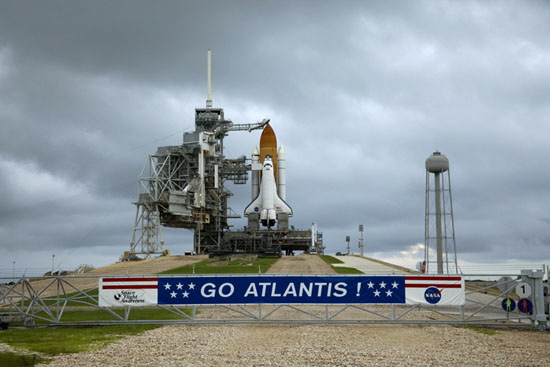 Atlantis on the launch pad.